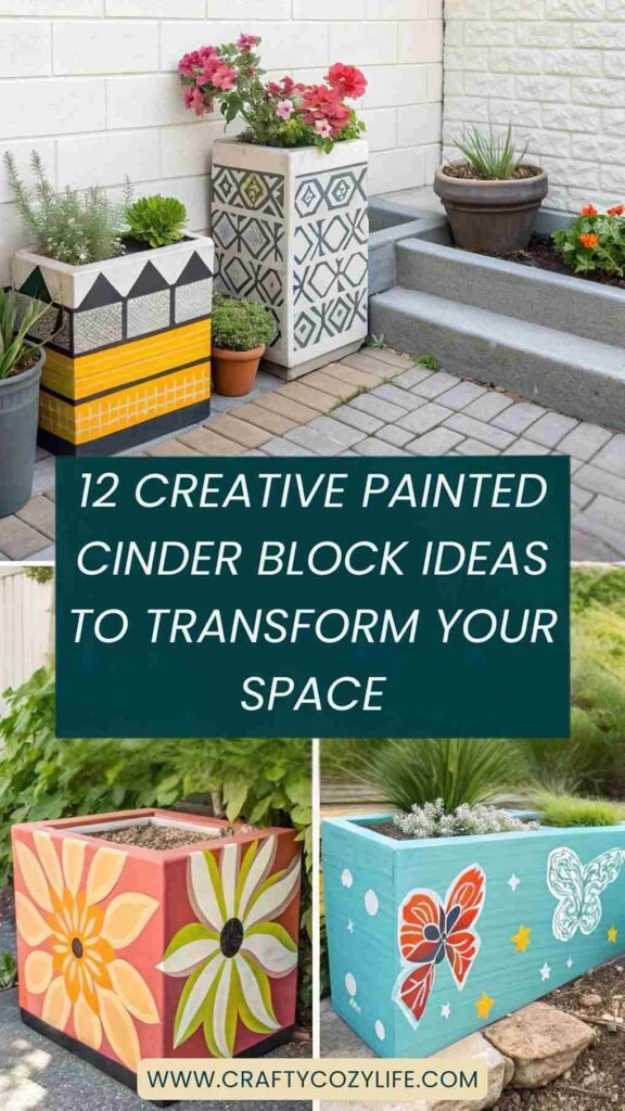 12 Creative Painted Cinder Block Ideas to Transform Your Space