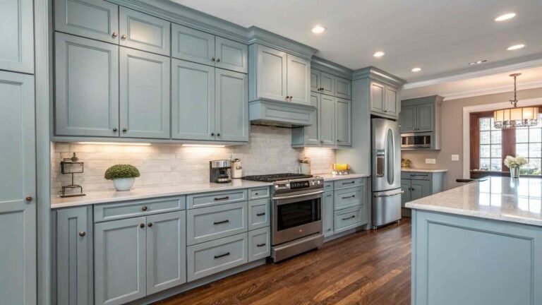 Blue-Gray Kitchen Cabinet Ideas That Are Too Good to Pass Up