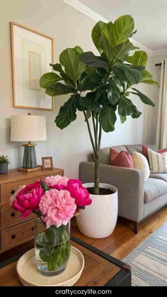 Add Greenery and Fresh Flowers 