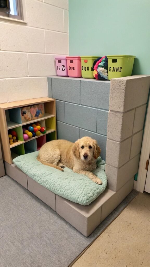 Pet Bed + Storage Combo - Functional & Adorable