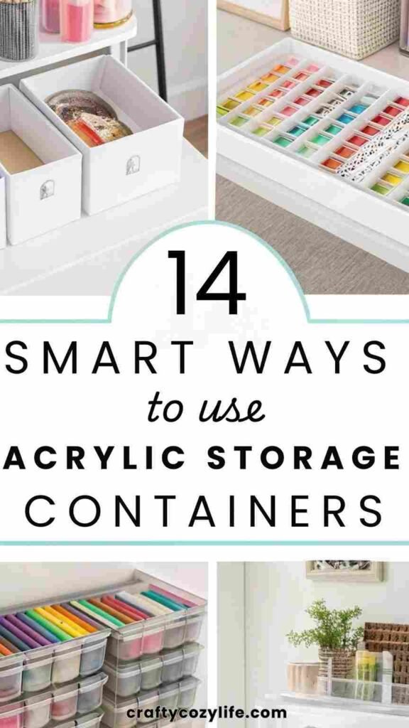 14 Smart Ways to Use Acrylic Storage Containers