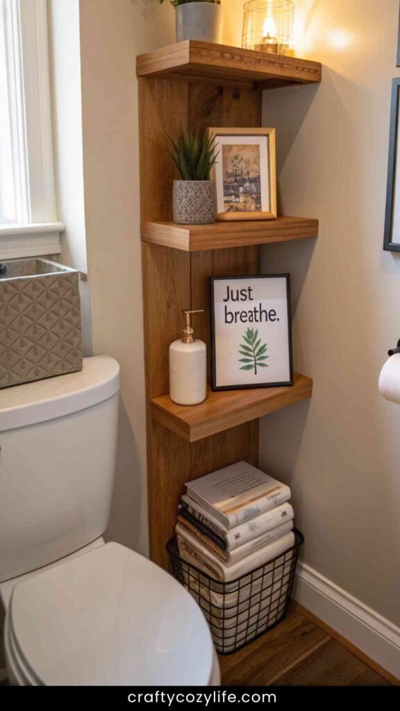 A Mini Book or Magazine Shelf for a Cozy Touch