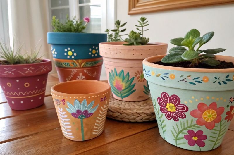 DIY Clay Flower Pot Crafts
