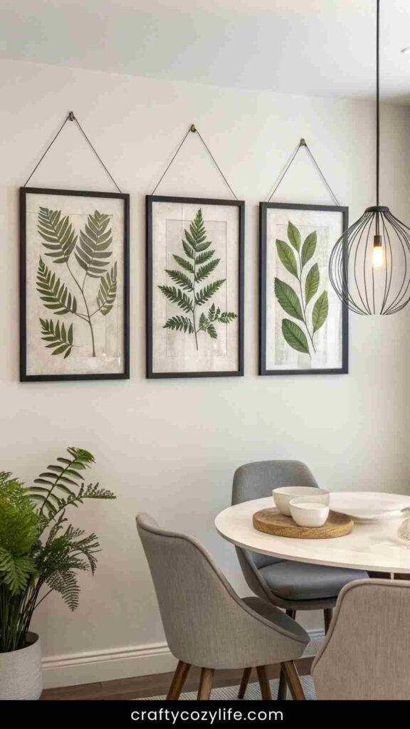 Framed Plant Press Wall Art