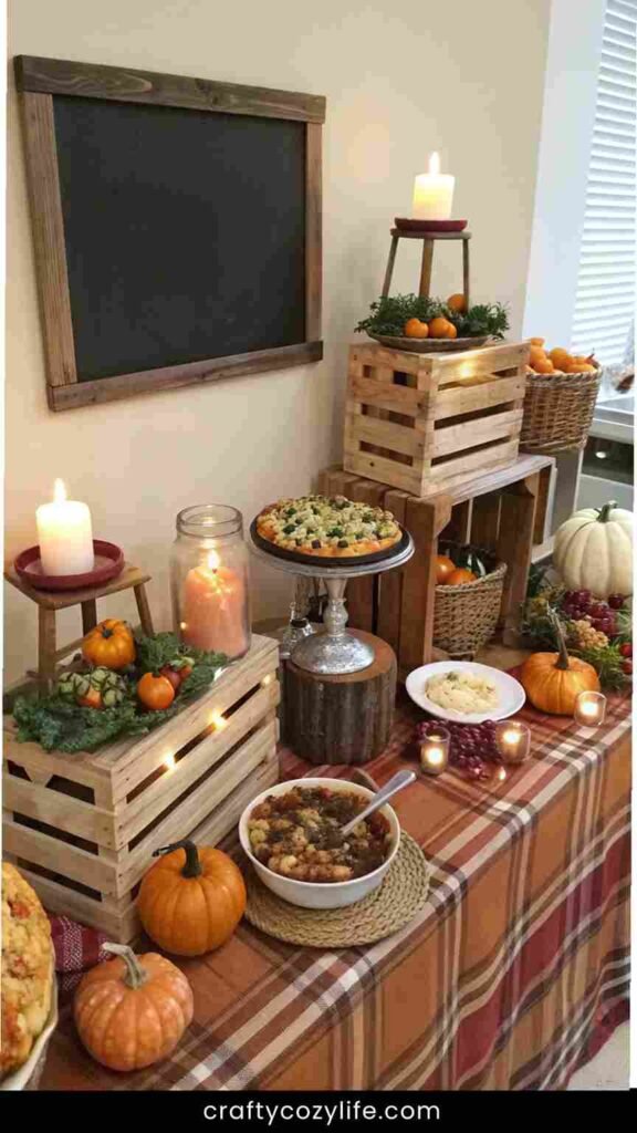 Harvest-Inspired Buffet Table