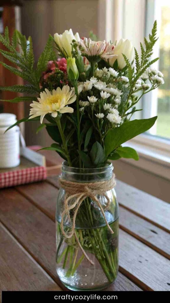 Mason Jar Flower Vase 