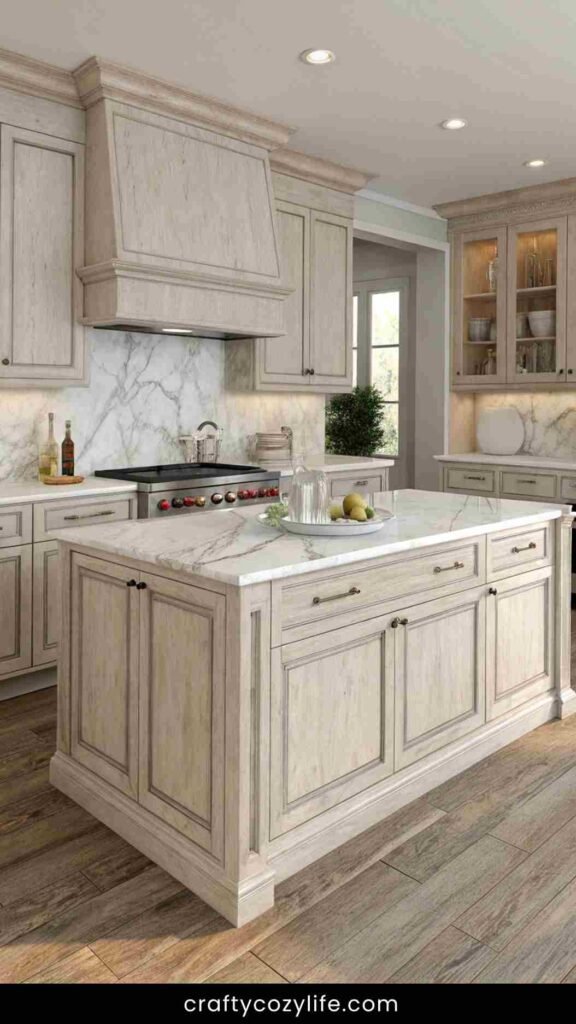 Pairing Whitewashed Oak Cabinets with Countertops