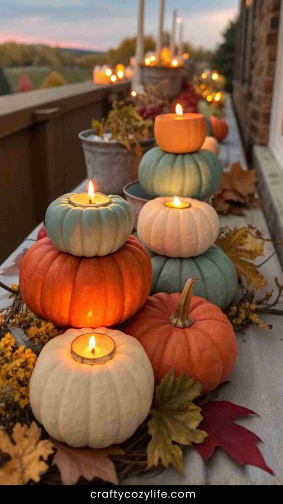 Pumpkin Candle Holders