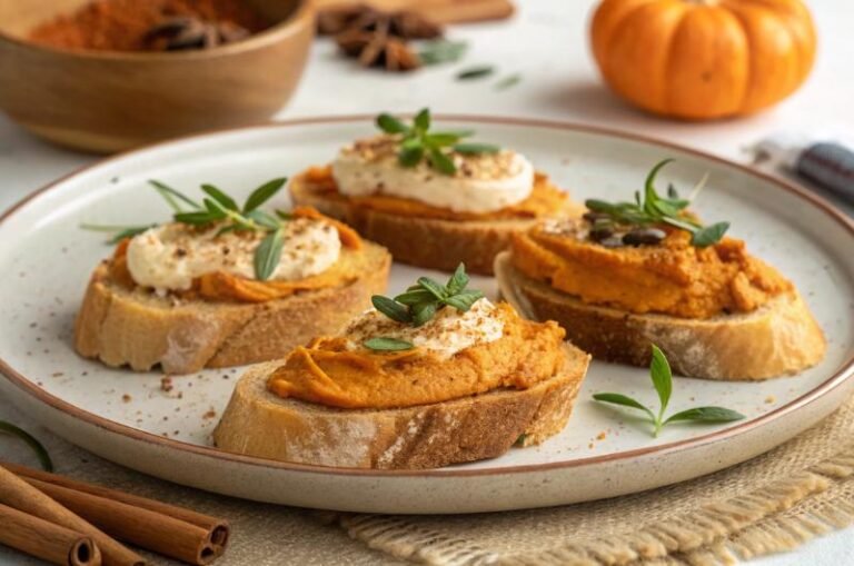 Pumpkin Spice Crostini