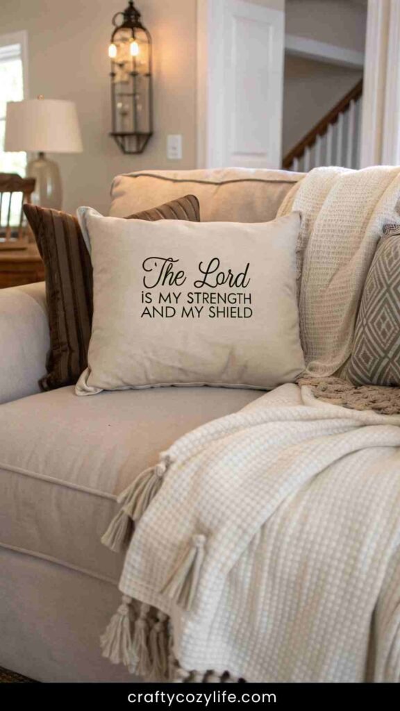 Scripture on Throw Pillows