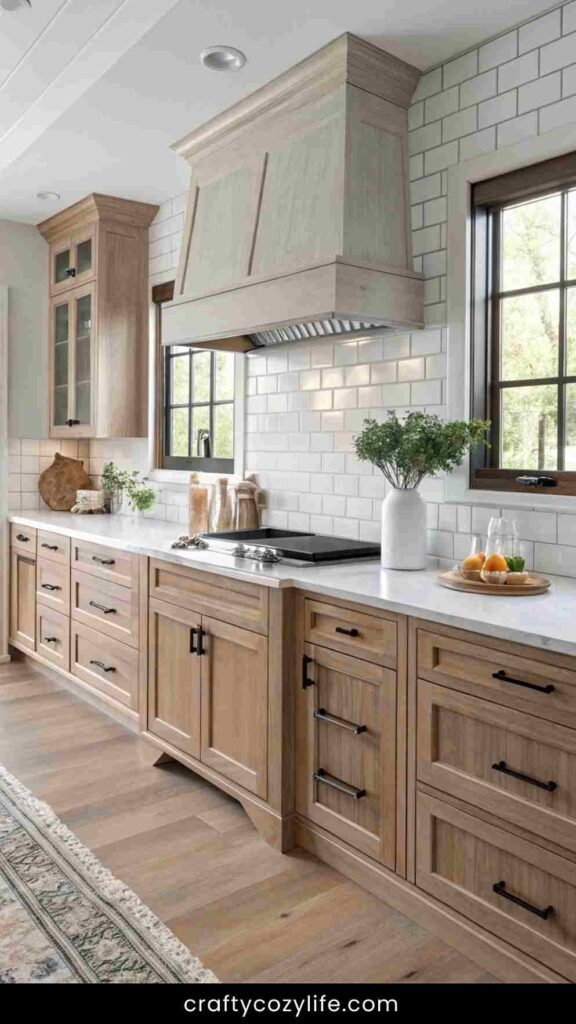 The Best Backsplash Options for Whitewashed Oak Cabinets