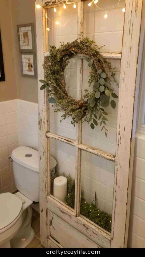 Vintage Window Frame for a Rustic Touch