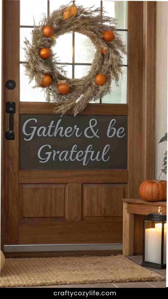 Warm & Inviting Thanksgiving Entryway