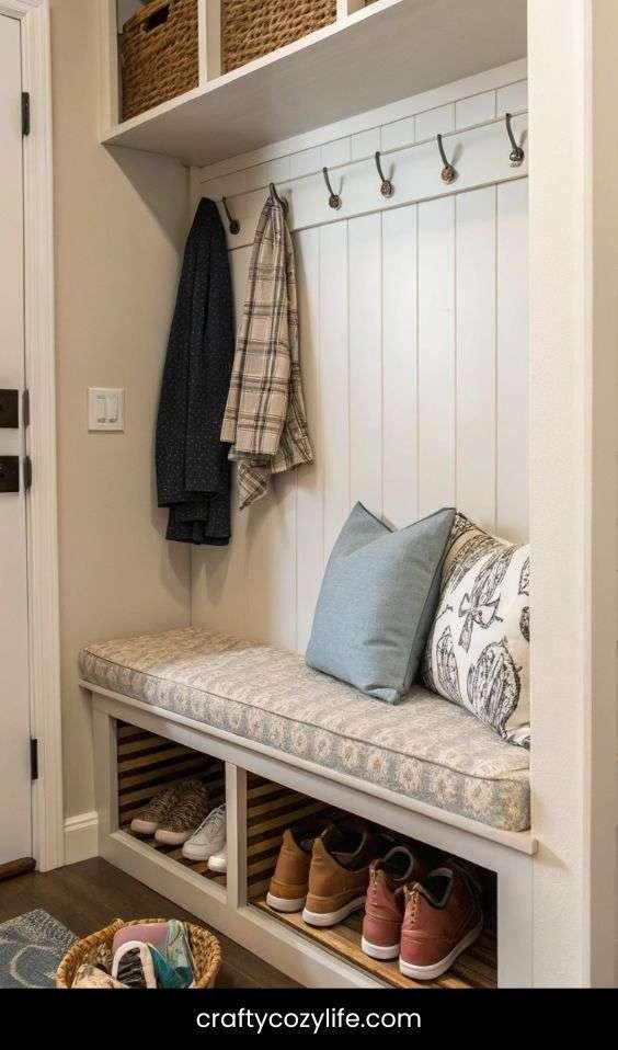 Add a Bench or Stool for Functionality