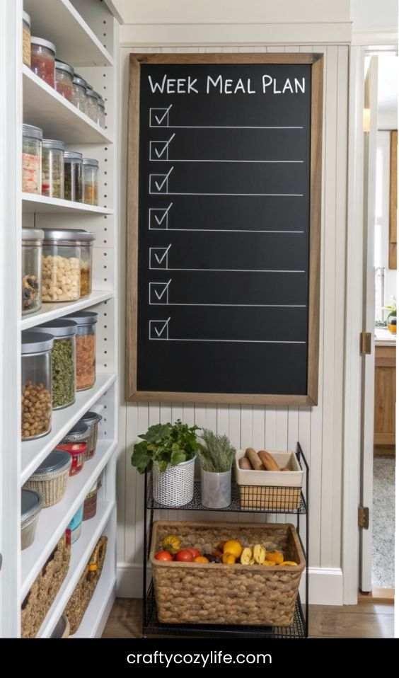 Add a Chalkboard or Dry-Erase Board for Meal Planning