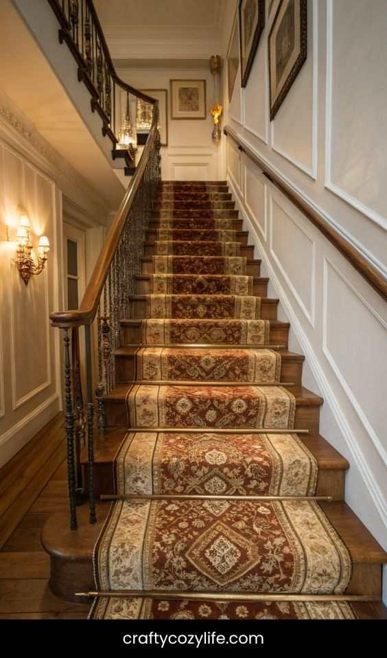 Add a Statement Stair Runner for Instant Charm