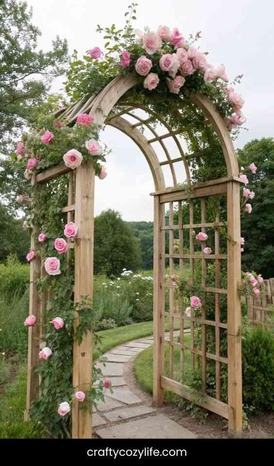 Arched Garden Trellis for a Fairytale Entryway