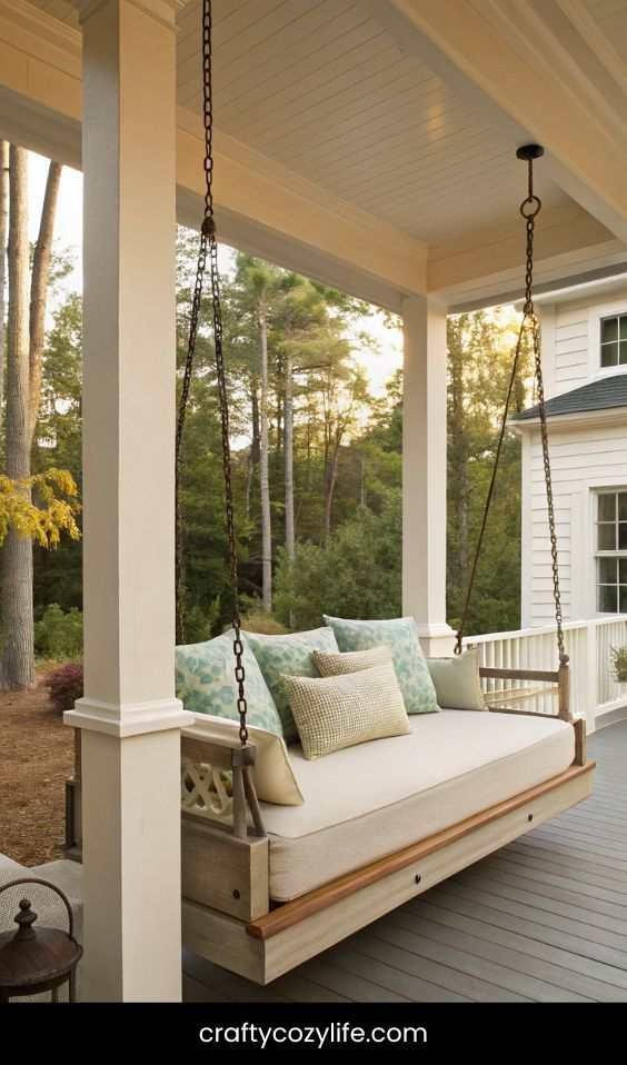 Built-In Porch Swing Bed