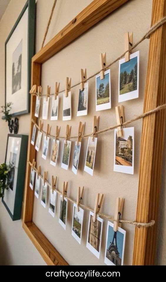 Clothespin Photo Garland