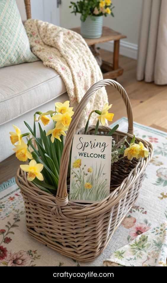 Create a Spring Welcome Basket