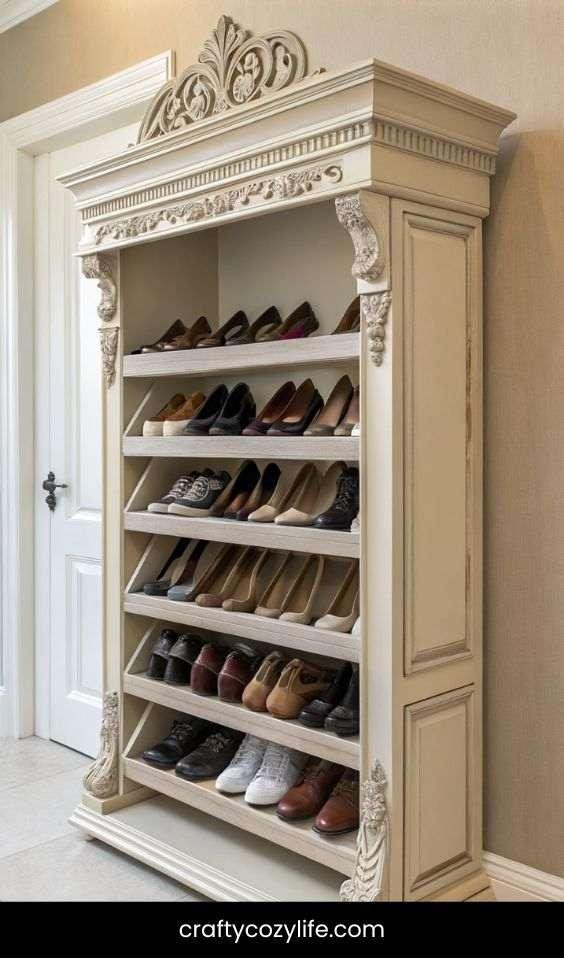 Crown Molding Shoe Rack