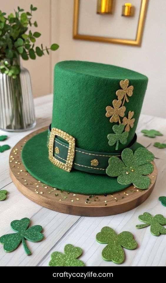 DIY Leprechaun Hat Centerpiece