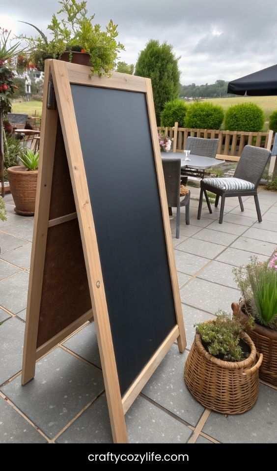 DIY Outdoor Chalkboard for Fun & Functionality