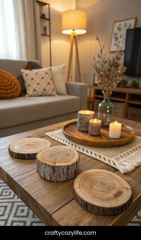 DIY Rustic Coasters