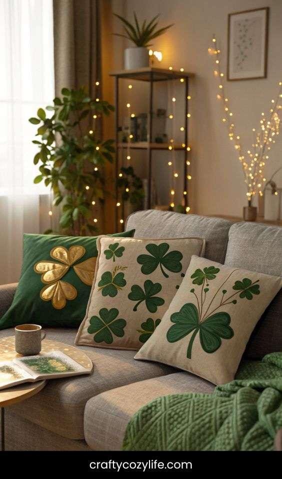 DIY St. Patrick’s Day Pillow Covers