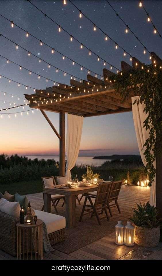 DIY String Light Canopy for a Magical Glow