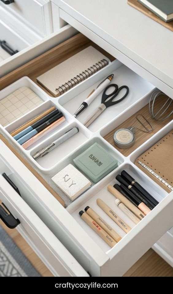 Dollar Tree Tray Turned Drawer Organizer
