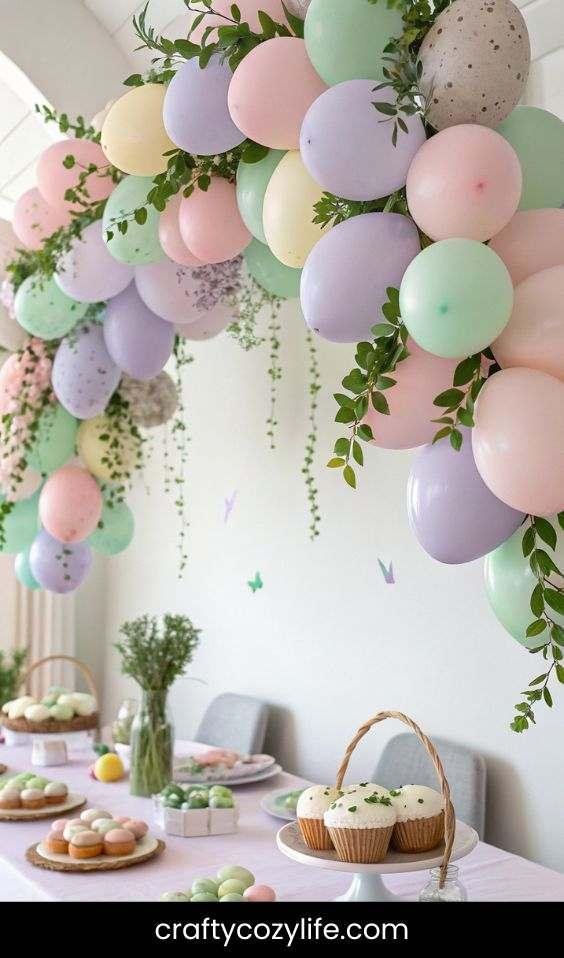 Easter Balloon Garland