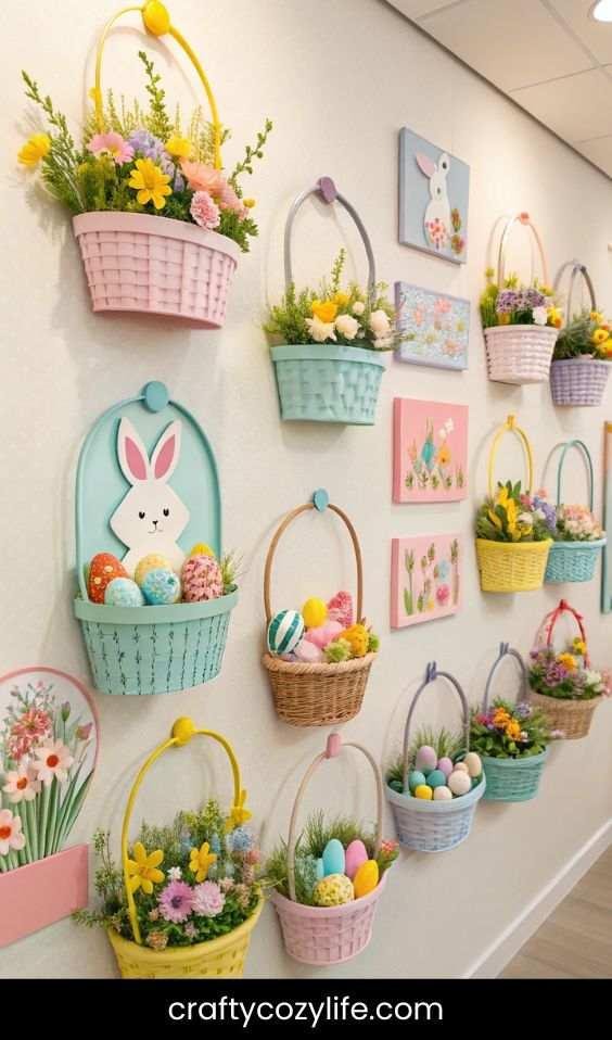 Easter Basket Wall Display