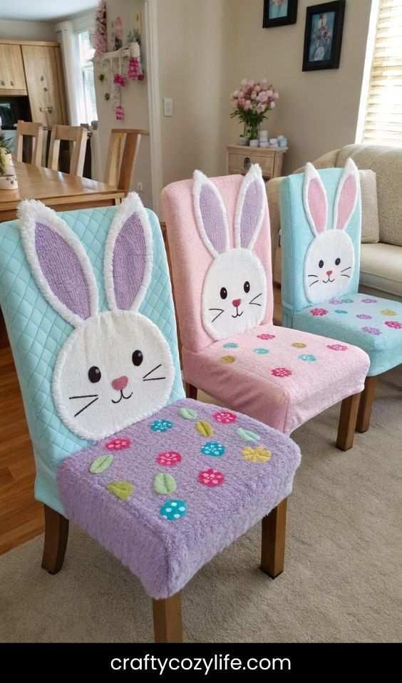 Easter Bunny Chair Covers