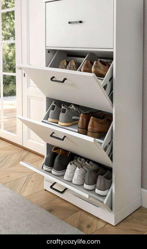 Floating Wall Shoe Cabinet