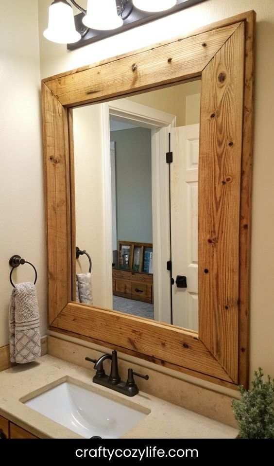 Frame Your Bathroom Mirror