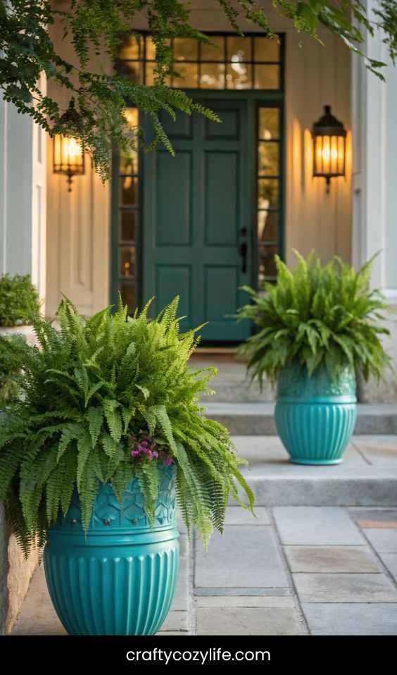 Frame Your Door with Potted Plants