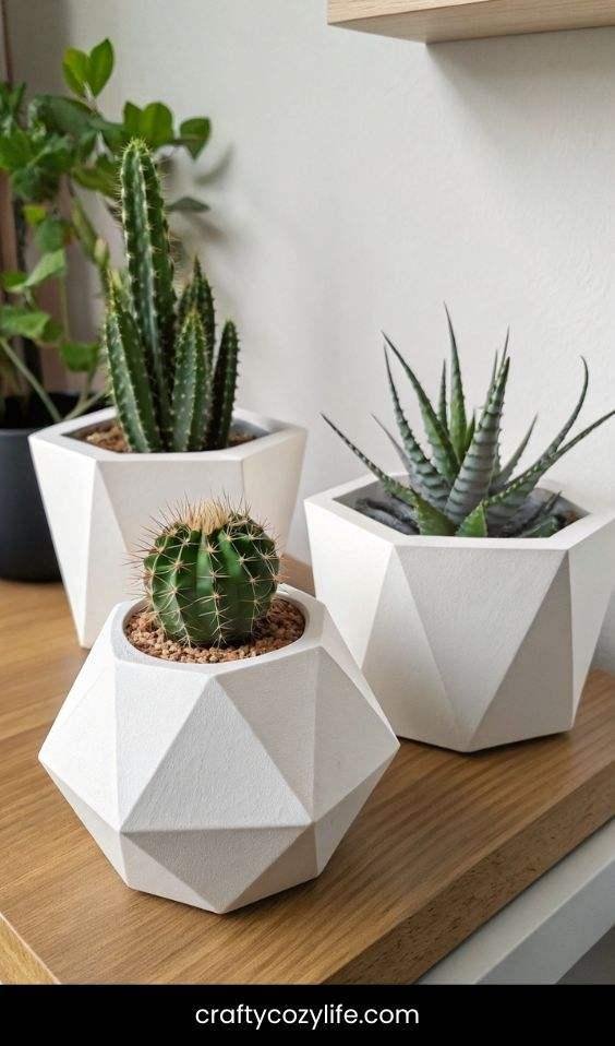 Geometric Modern Pots
