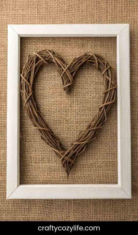 Heart-Shaped Twig Art