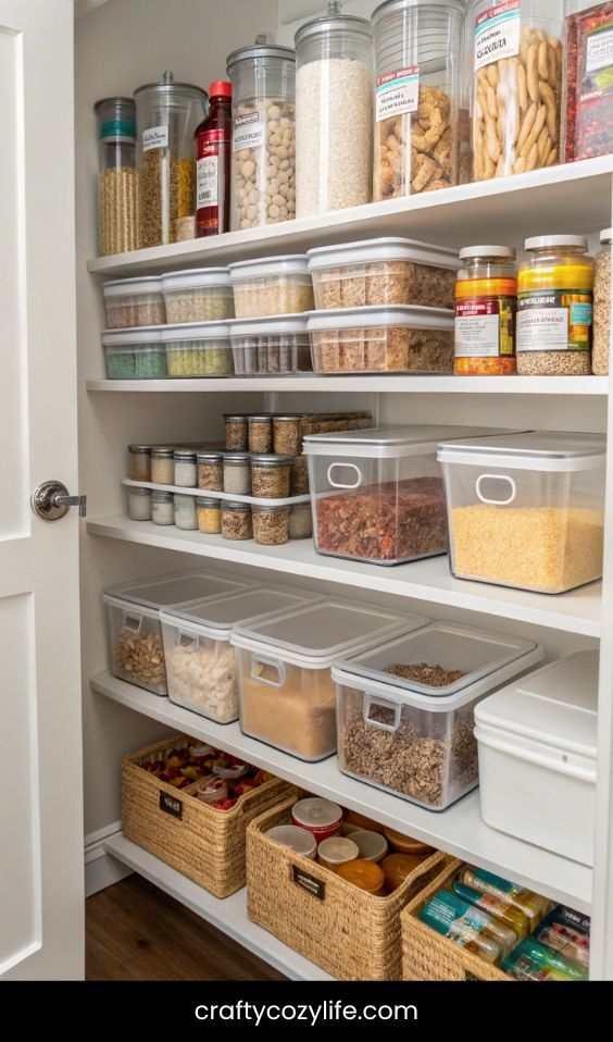 Incorporate Clear Bins for Organization