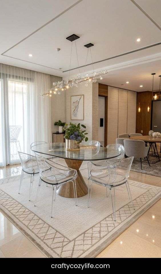 Incorporate Transparent Furniture for a Minimalist Look