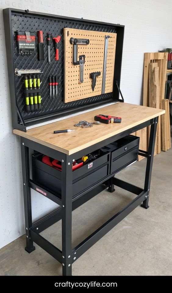 Install a Fold-Down Workbench