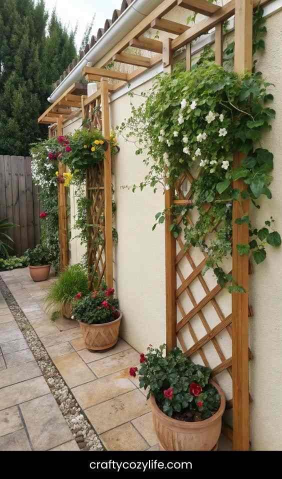 Install a Trellis or Living Wall for Vertical Beauty