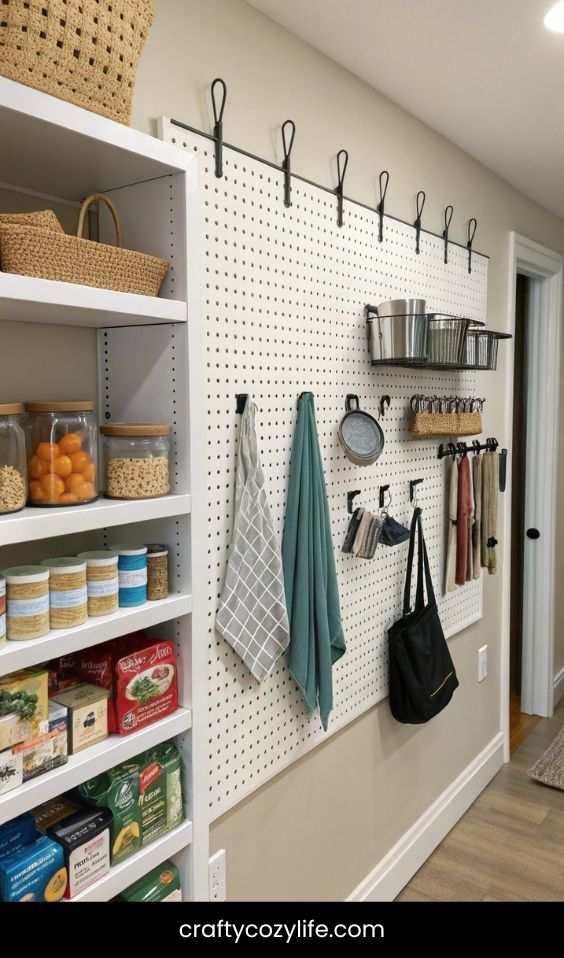 Install Hooks or Pegboards for Extra Storage