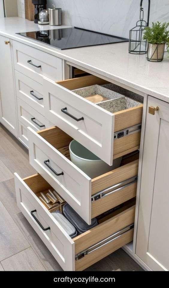 Install Sliding Drawers for Easy Access