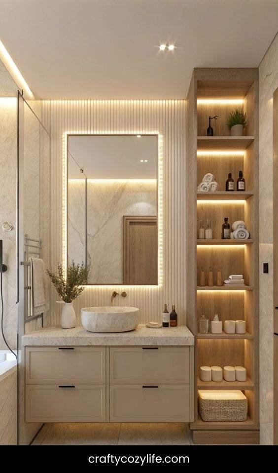 Install Under-Cabinet Lighting for a Soft Glow
