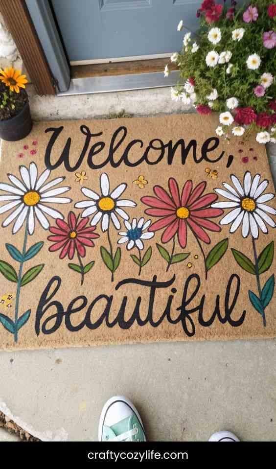 Layer with a Cheerful Doormat