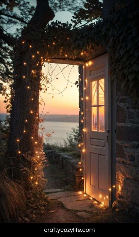 Light It Up with Twinkle Lights or Lanterns