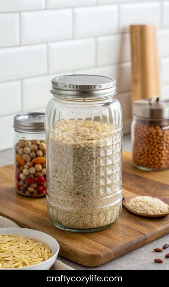 Mason Jar Dry Food Storage