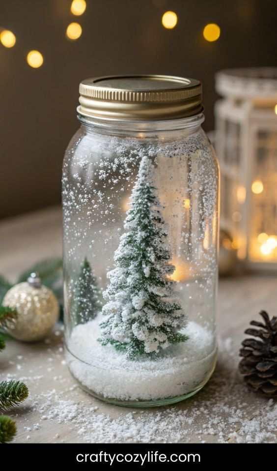 Mason Jar Snow Globes